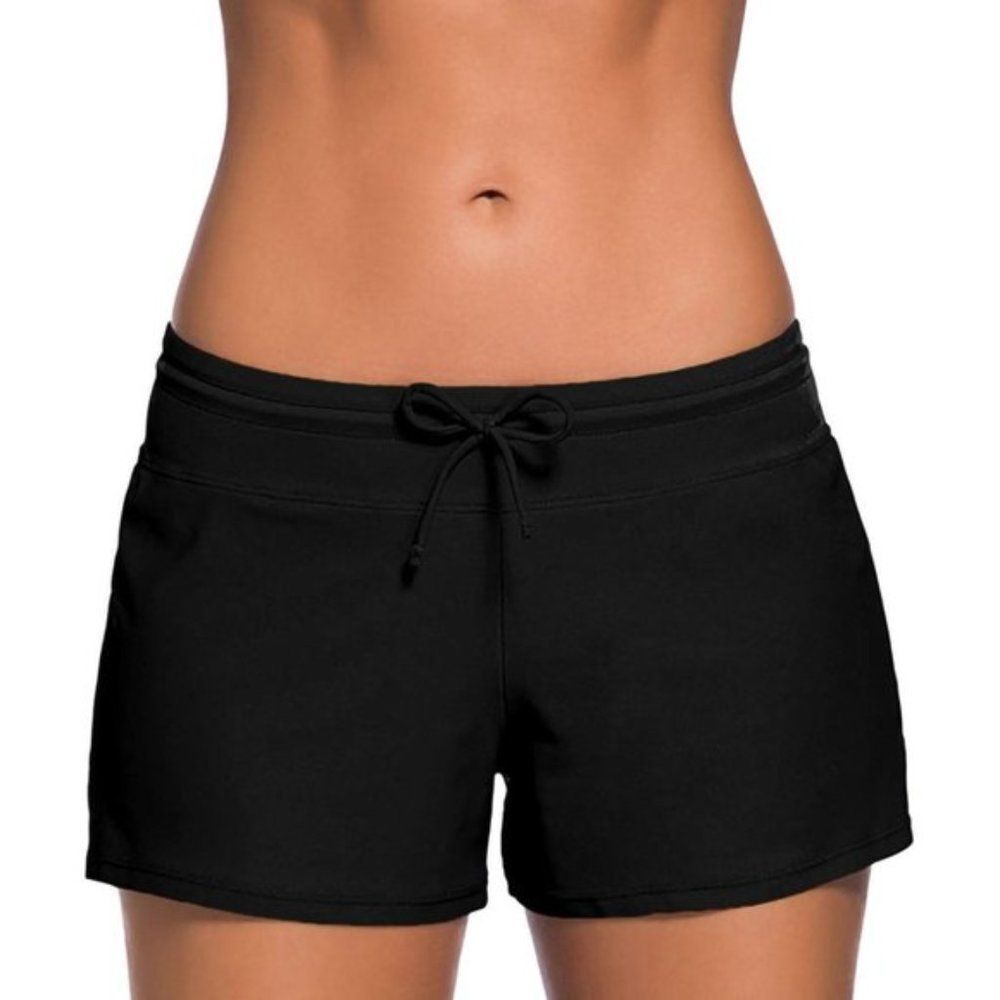 𝅺SWS Low Waist Cotton Jersey Short Shorts Black